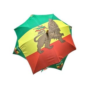 Ethiopia Flag Umbrella 42" - Lion Red Green Yellow - Country